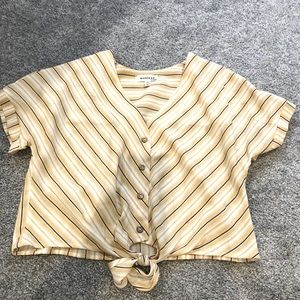 Button down shirt with ties